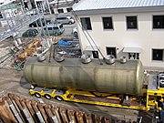 Underground installation of raw material tank